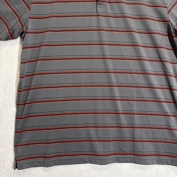 Under Armour Men's Golf Striped Polo Shirt Heatgear Loose Fit Coldblack XL - Picture 6 of 14
